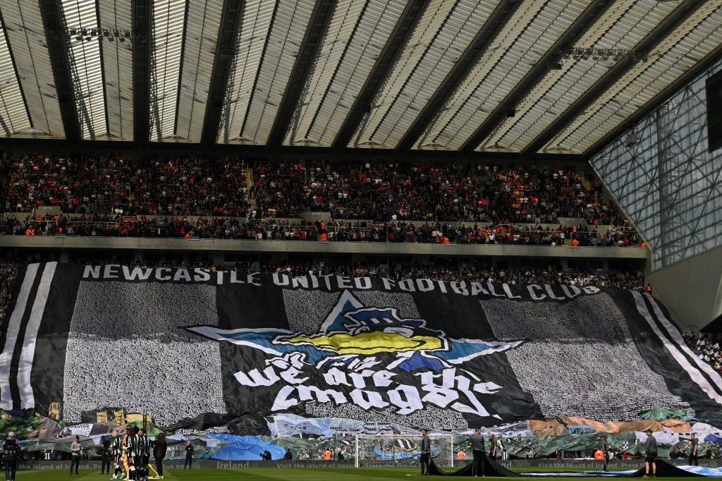 Eddie Howe’s Magpies will close off their summer preparation for the 2022-23 Premier League season with a St. James’ Park double-header. (AFP)