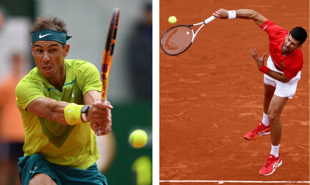 Rafael Nadal (left) and Novak Djokovic. (AFP/Reuters)