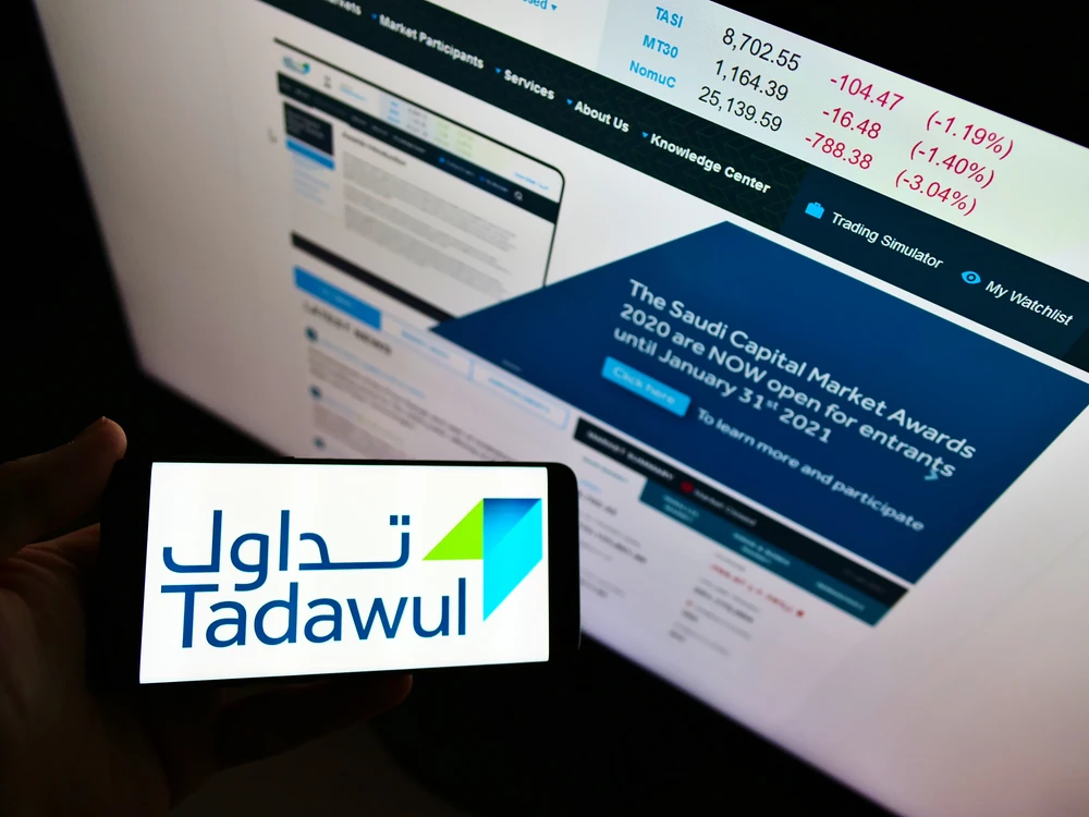 TASI exited the day with a 1.3 percent gain at 12,689, while the parallel market Nomu advanced 0.58 percent at 22,402. (Shutterstock)