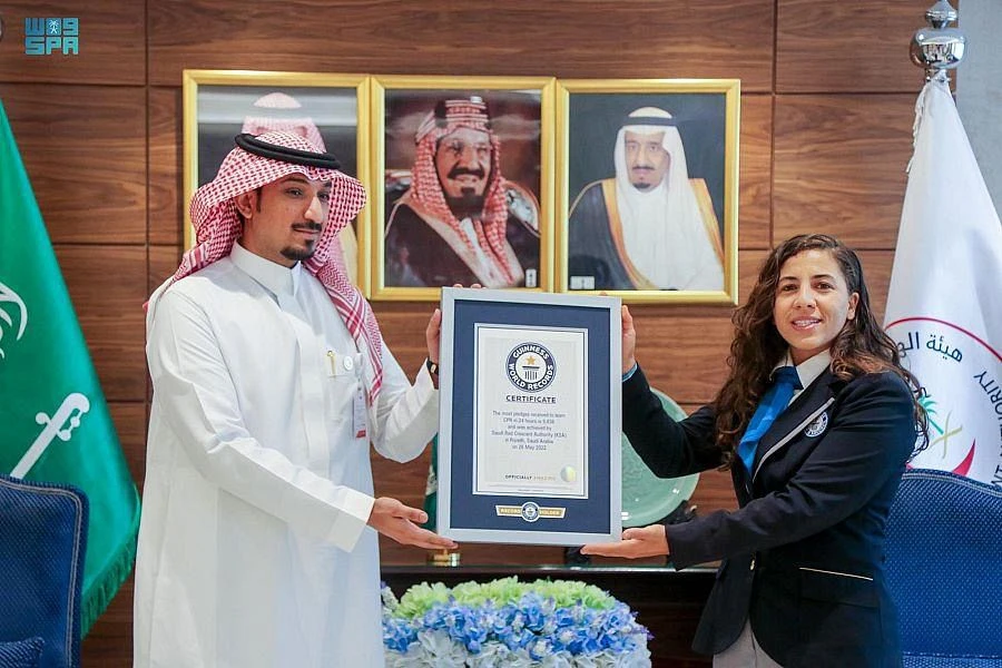 Saudi Red Crescent receives Guinness World Record for campaign to save lives