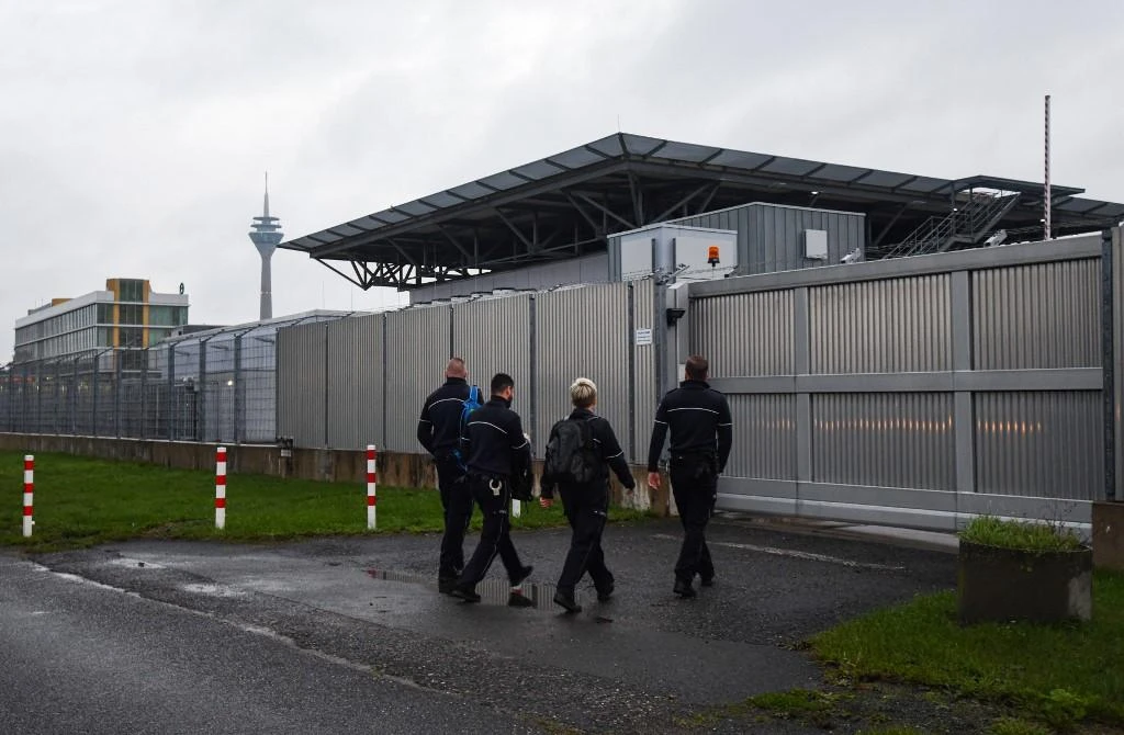 The Duesseldorf regional court sentenced the Tajik nationals, aged 25 to 34, to lengthy prison terms. (File/AFP)