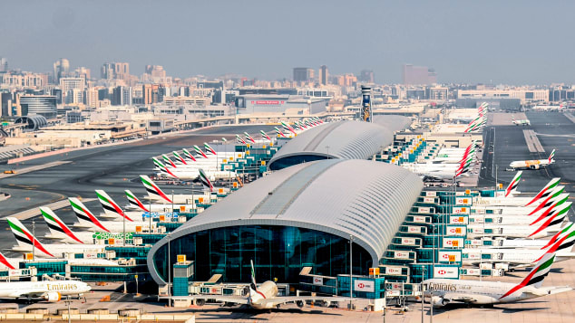 Dubai International Airport (DXB) is the world’s busiest airport by international passenger numbers. (AFP)