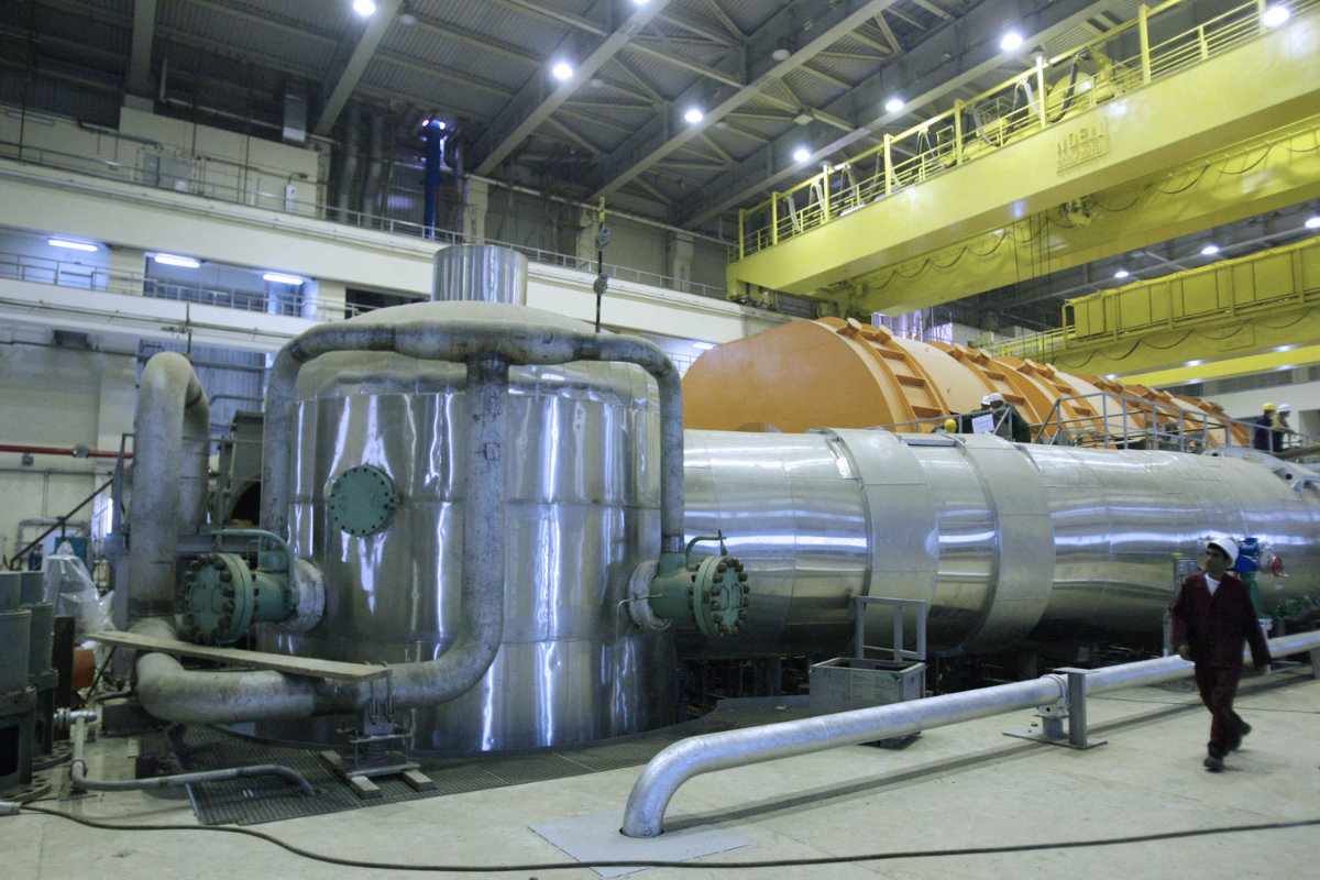 Interior view of Iran's Bushehr nuclear power plant, where some of the IAEA's monitoring cameras have been disconnected. (AFP)