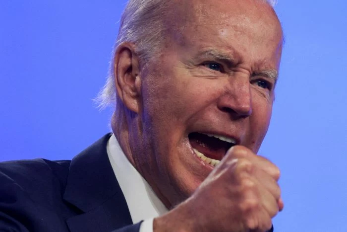 Joe Biden at the 29th AFL-CIO Quadrennial Constitutional Convention, Philadelphia, U.S., June 14, 2022. (Reuters)