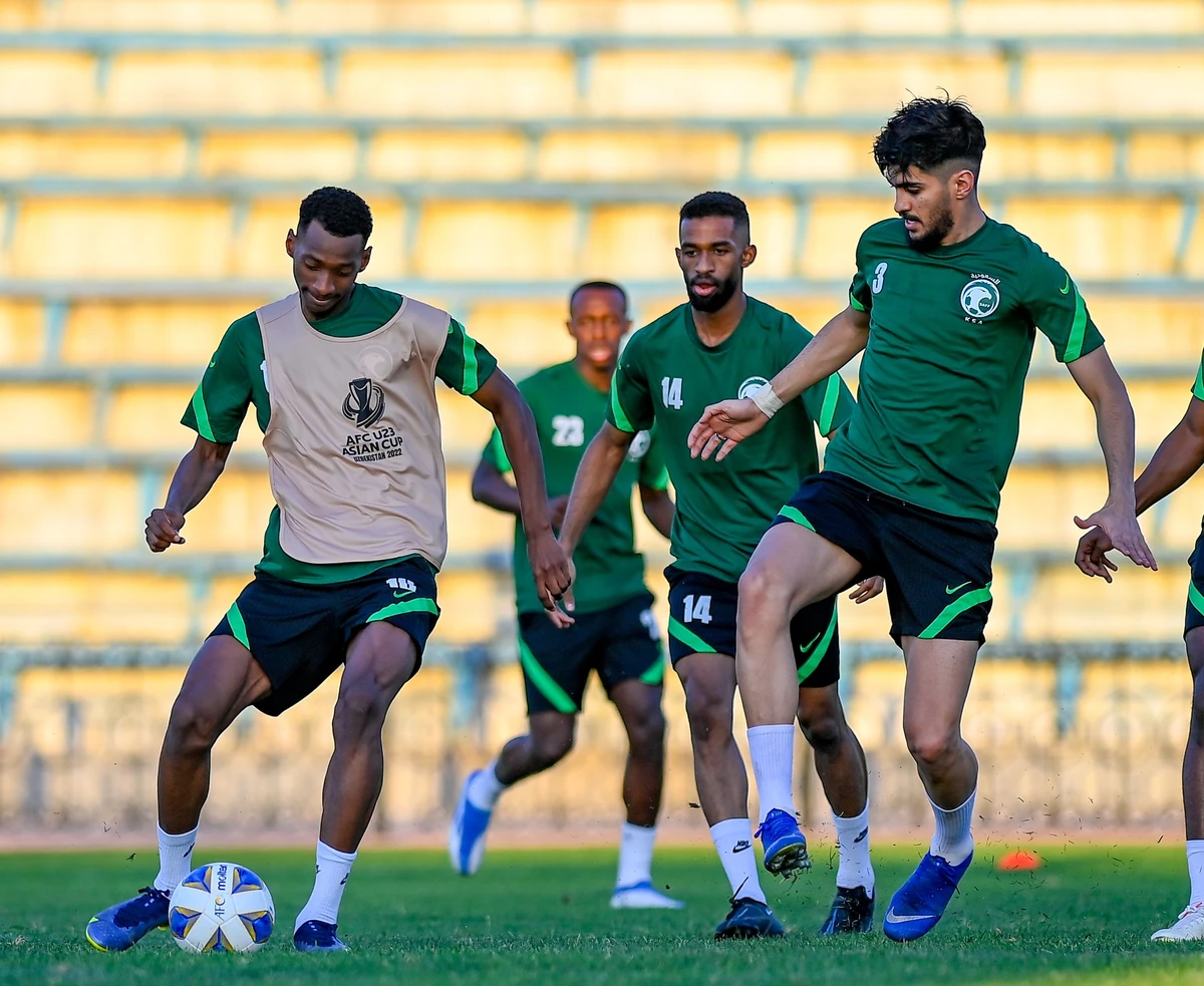 Saudi Arabia face Tajikistan in their opening game of the U23 Asian Cup on Friday. (Twitter/@SaudiNT)