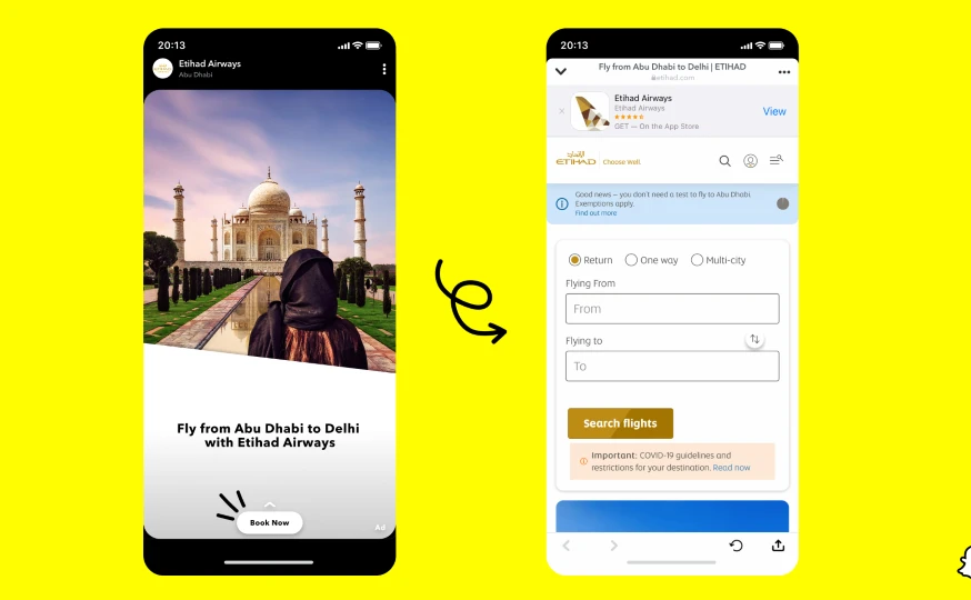 Snap launches dynamic travel adverts
