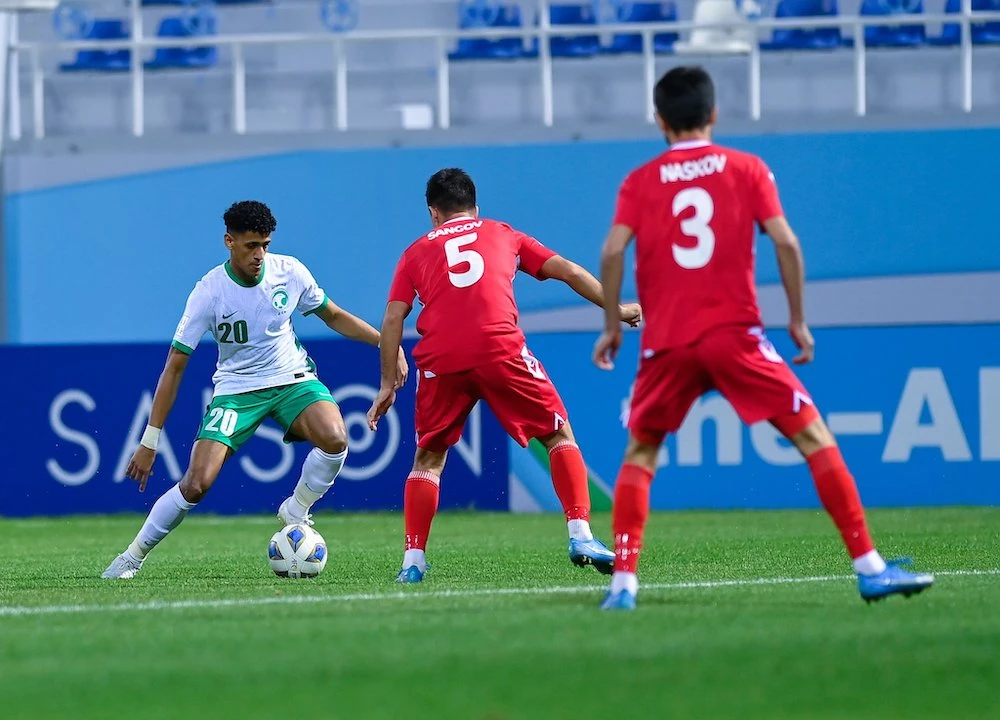 Group D of the AFC U23 Asian Cup 2022 got off to an interesting beginning on Friday. (Twitter: @SaudiNT)