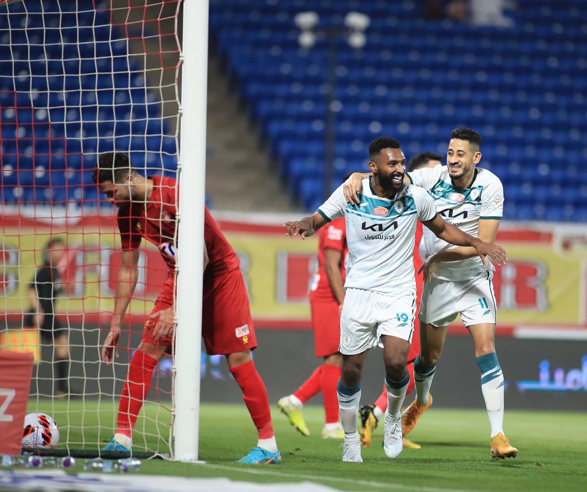 Firas Al-Buraikan of Al-Fateh is the top scoring local player in the SPL this season with 11 goals. (Twitter: @FatehClub)