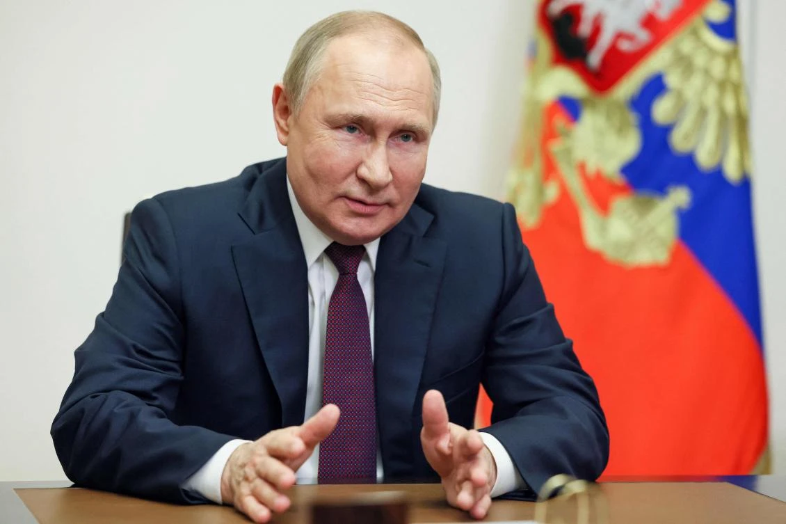 Russian President Vladimir Putin did not specify exactly which targets could be hit nor the exact range of the missiles to which Moscow would react. (Sputnik/AFP)