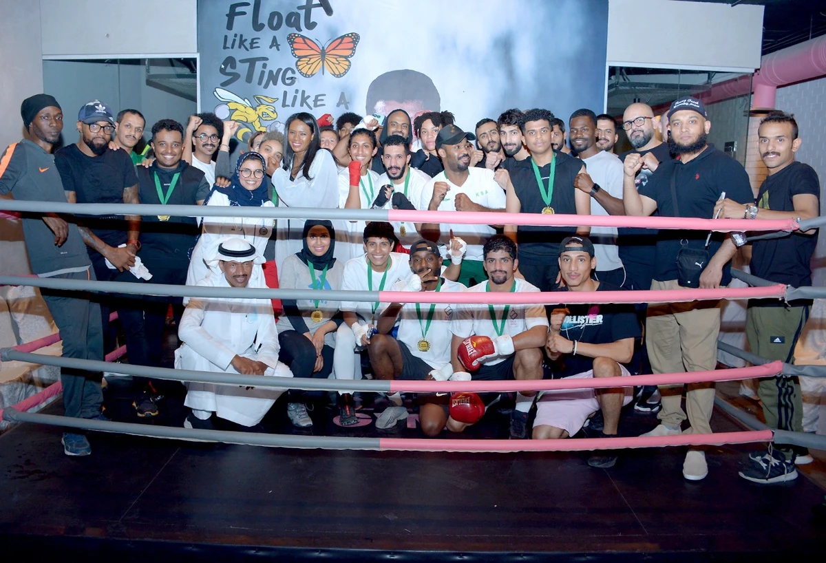 A two-day boxing exhibition took place at Salt Gym in Riyadh over the weekend. (Supplied)