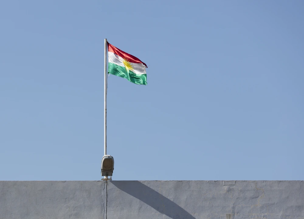 Flag of Kurdistan region in Iraq (Shutterstock)