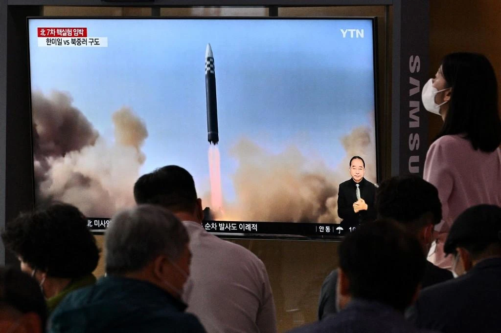 North Korean state media have yet to comment on Sunday’s launches. (File/AFP)