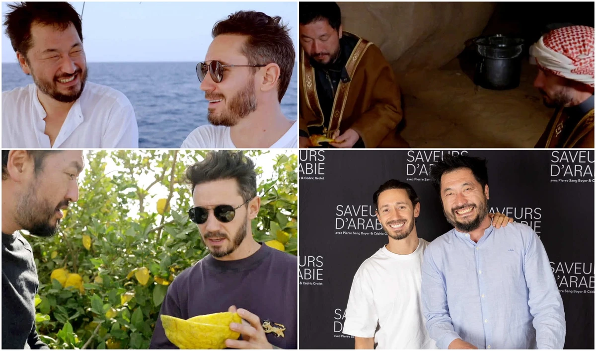 “Flavours of Arabia” from the Discovery channel shows world-renowned pastry chef Cedric Grolet and “Top Chef” finalist Pierre Sang Boyer traveling to Jeddah and AlUla to experience Saudi hospitality. (Supplied)