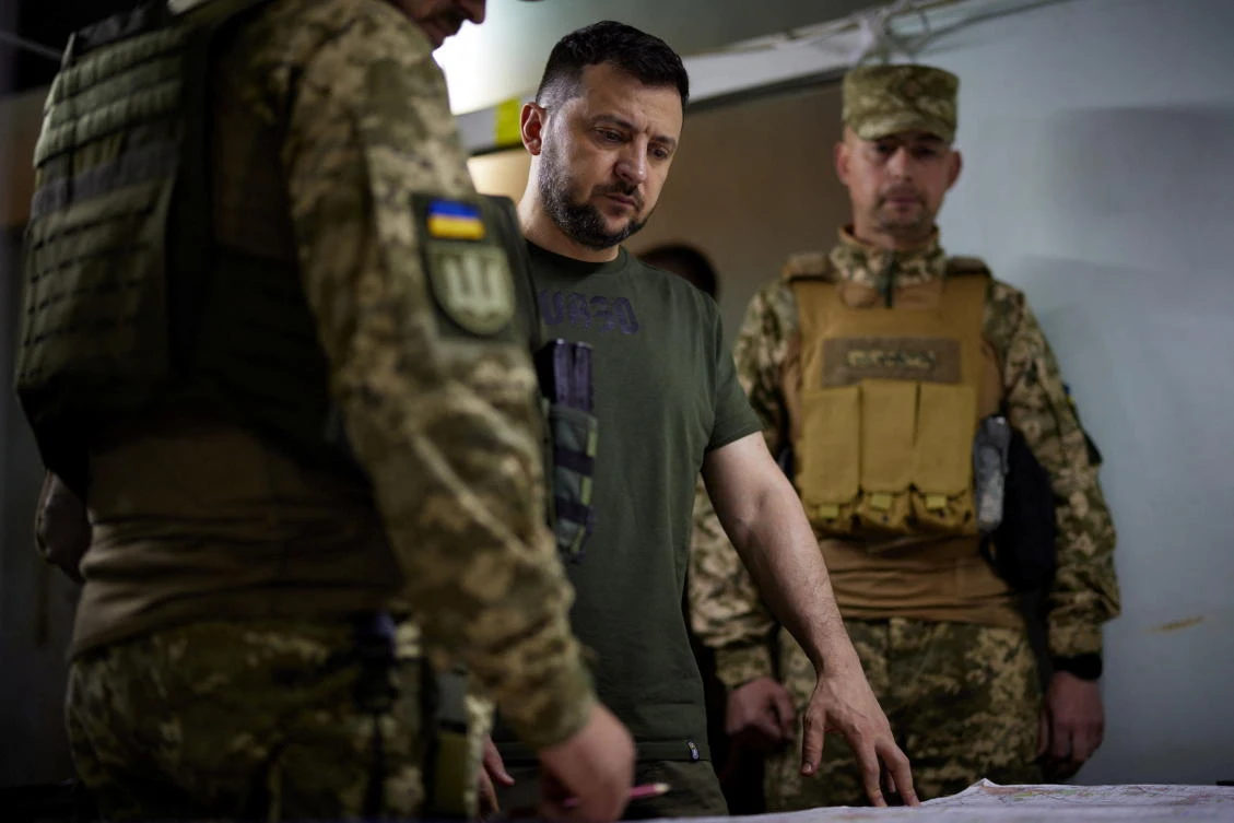 Ukraine’s President Volodymyr Zelensky. (Reuters)