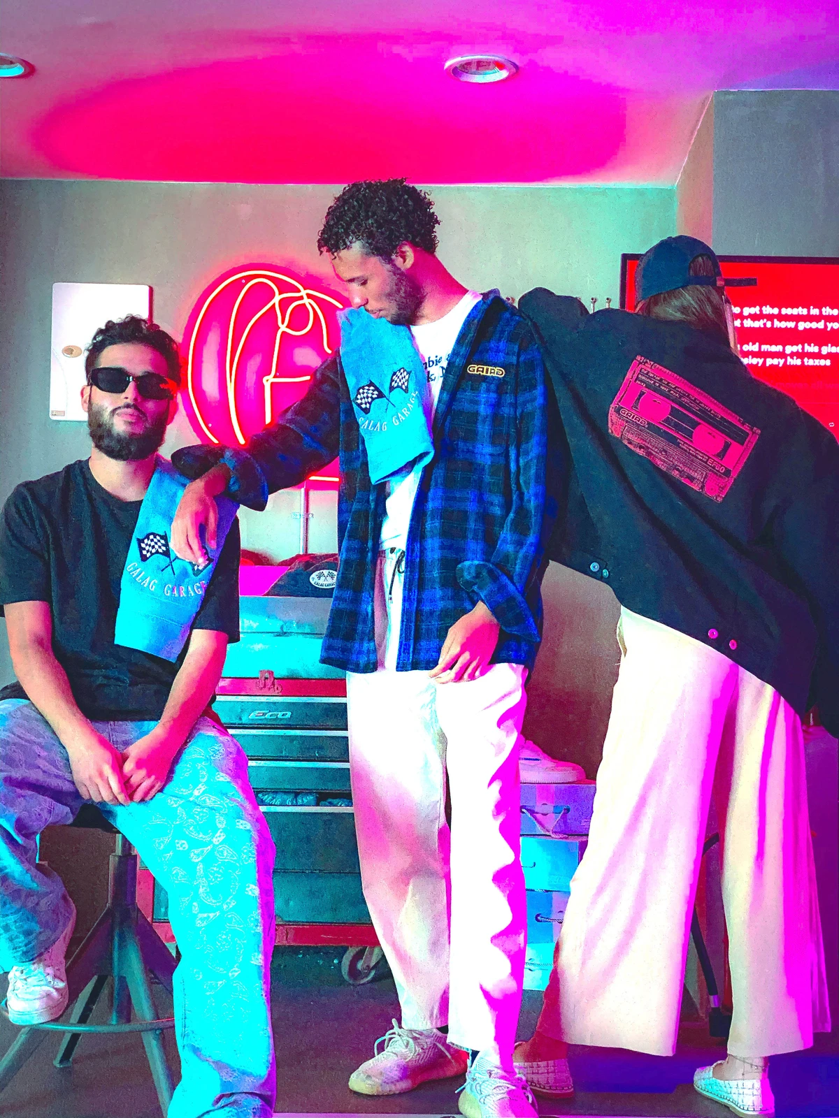 The brand has easy-to-wear casual pieces and designs inspired by automobiles and Saudi heritage. The pop-up in Jeddah is called Galag Garage, which is an offshoot of the main brand. (Supplied)