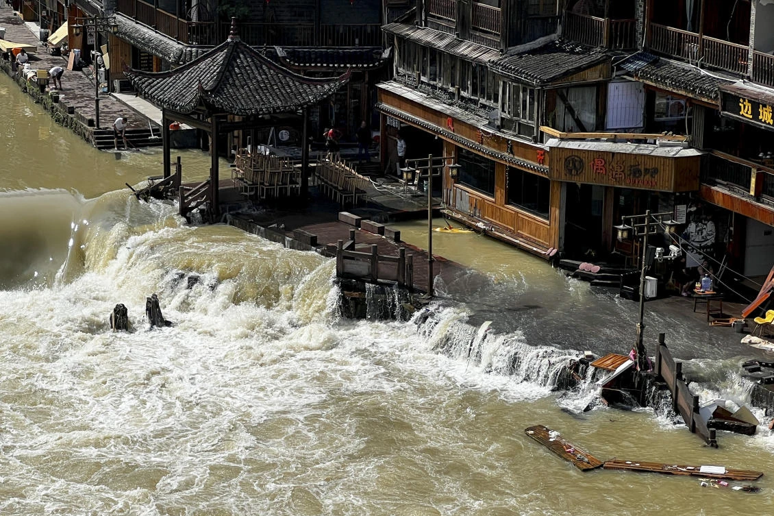 China experiences flooding in summer months, especially in central and southern areas. (AP)
