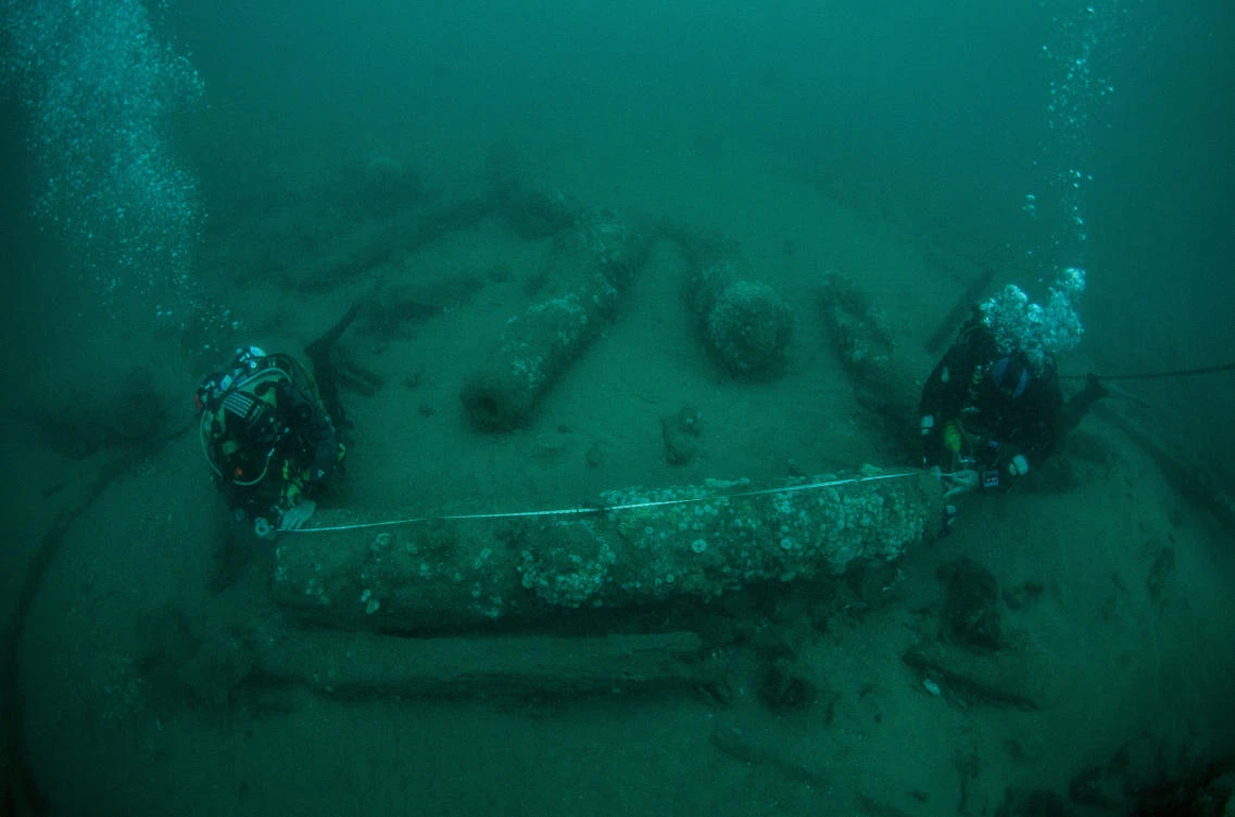 Researchers reveal secret find of 340-year-old sunken royal warship