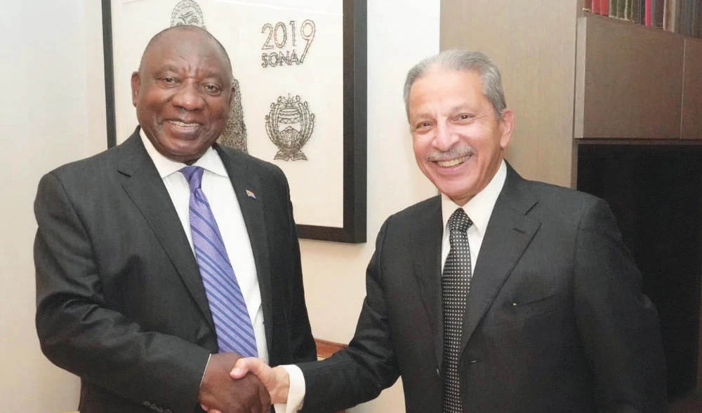 Saudi minister meets South African President. (Supplied)