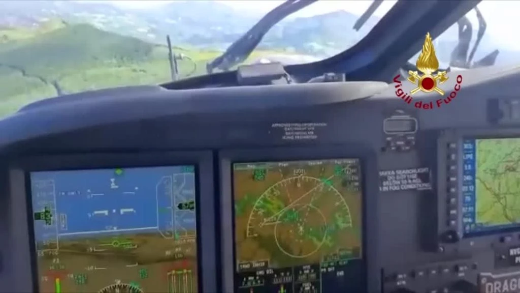 Italian rescue services resumed a search on Friday for a helicopter that vanished on Thursday with seven people aboard, including four Turkish businessmen, police said. (Reuters)