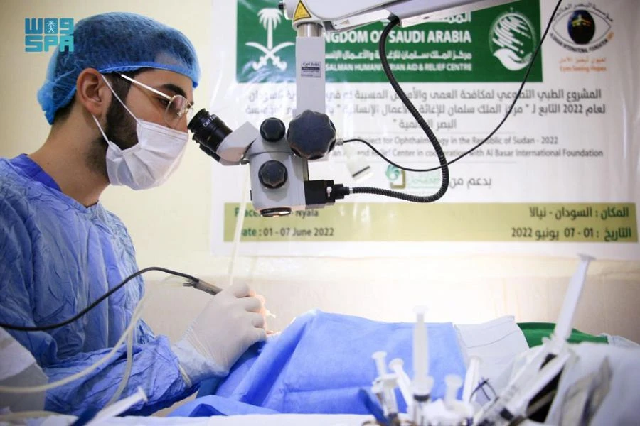 Saudi aid agency launches project to combat blindness in Sudan