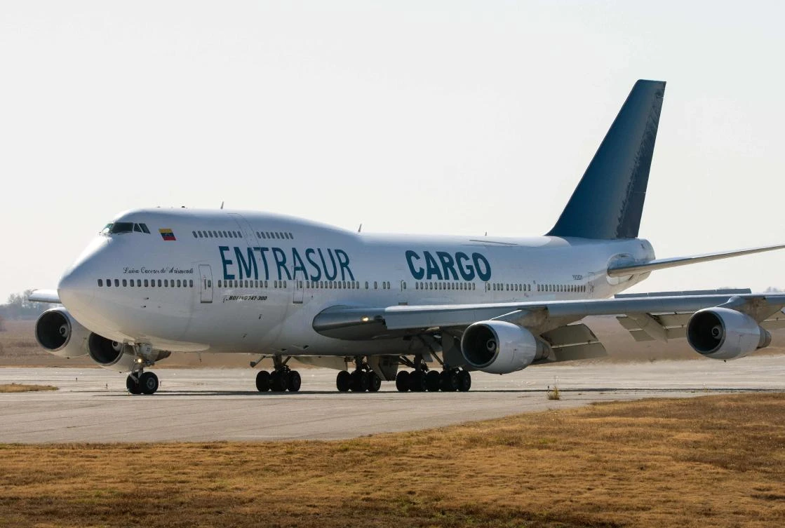 The grounding of the Venezuelan Boeing 747 cargo plane reportedly came days before Venezuelan President Nicolas Maduro visited Tehran on Saturday. (AFP)