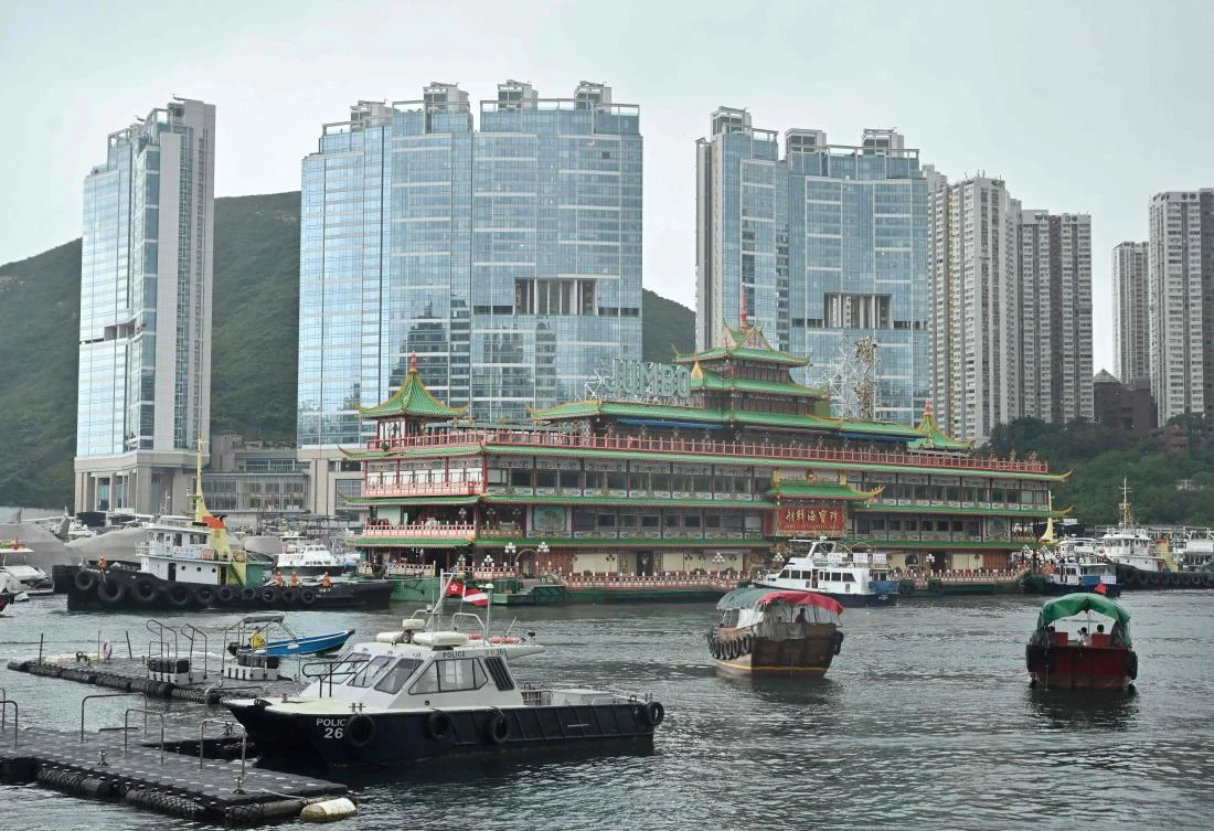 The Jumbo Floating Restaurant embodied the height of luxury, reportedly costing over $3.8 million to build, and was a hotspot for tourists. (AFP)