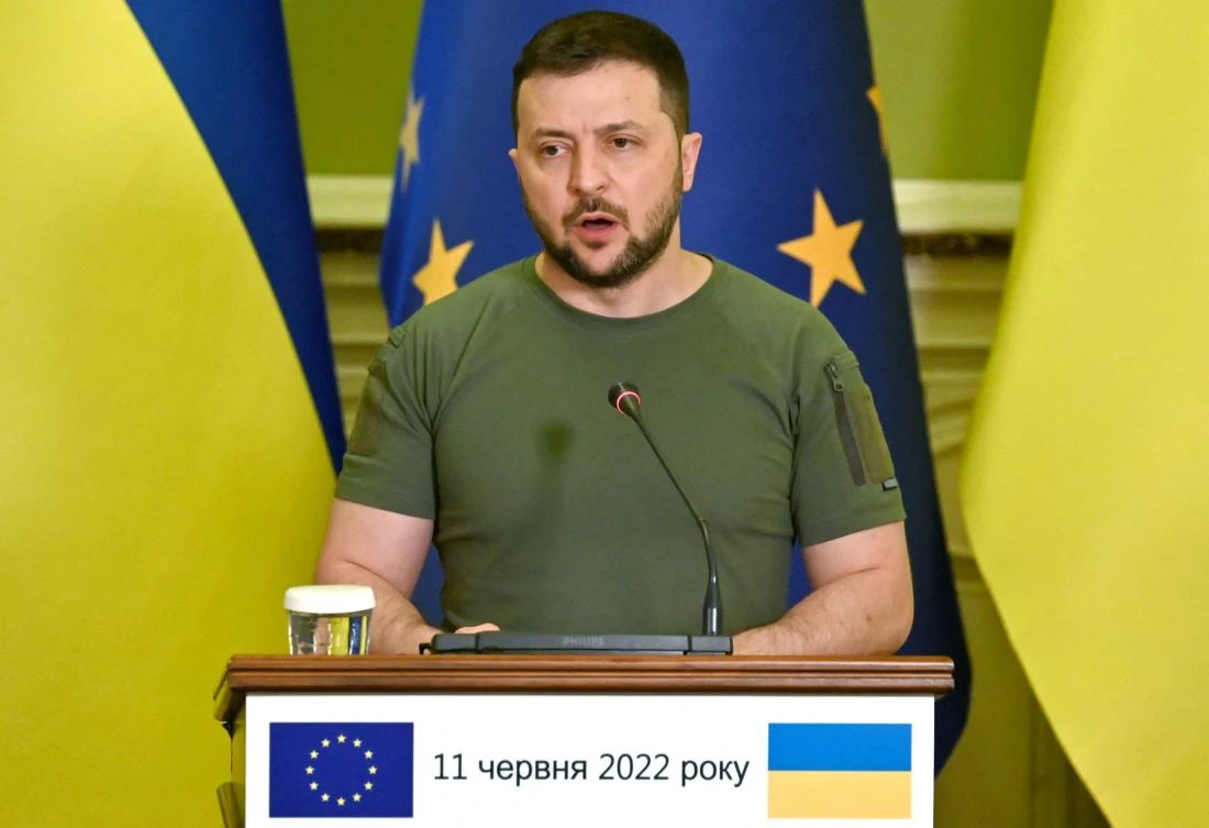 Zelensky also called for more EU sanctions against Russia. (File/AFP)
