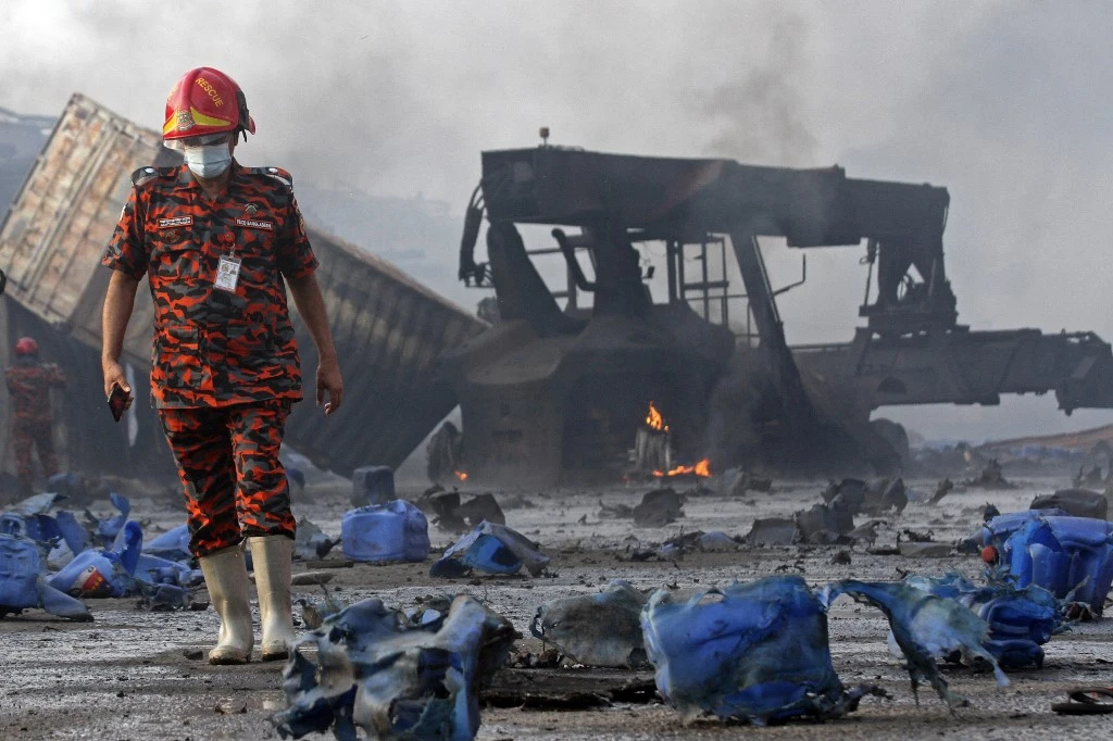 Environmentalists warn of long-term impacts from Bangladesh depot fire