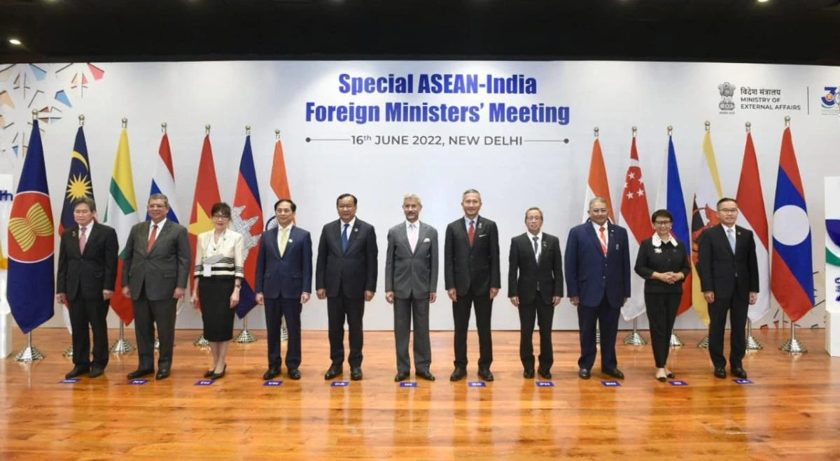 The two-day meeting marks the 30th anniversary of India’s dialogue relations with the 10-member regional bloc. (Twitter: @DrSJaishankar)