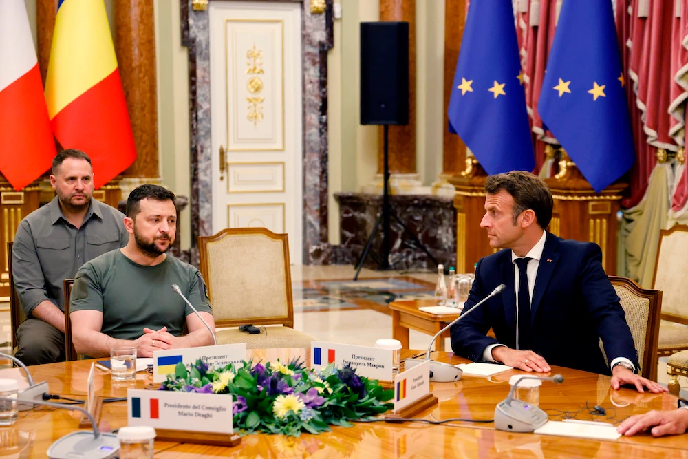 European leaders meet Zelensky in Kyiv for first time since war began