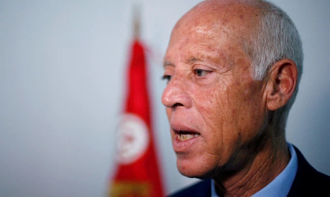 A Tunisian military appeal court sentenced Seifeddine Makhlouf, a lawyer and prominent opponent of President Kais Saied, to a year in jail and banned him from his job for five years for insulting a judge. (Reuters/File)