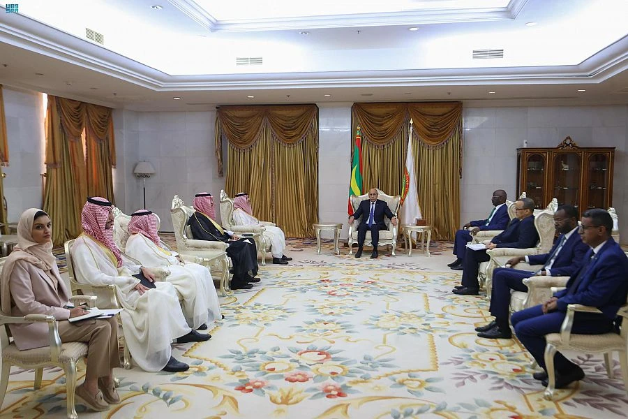 Mauritanian president and Saudi foreign minister discuss development, economic ties