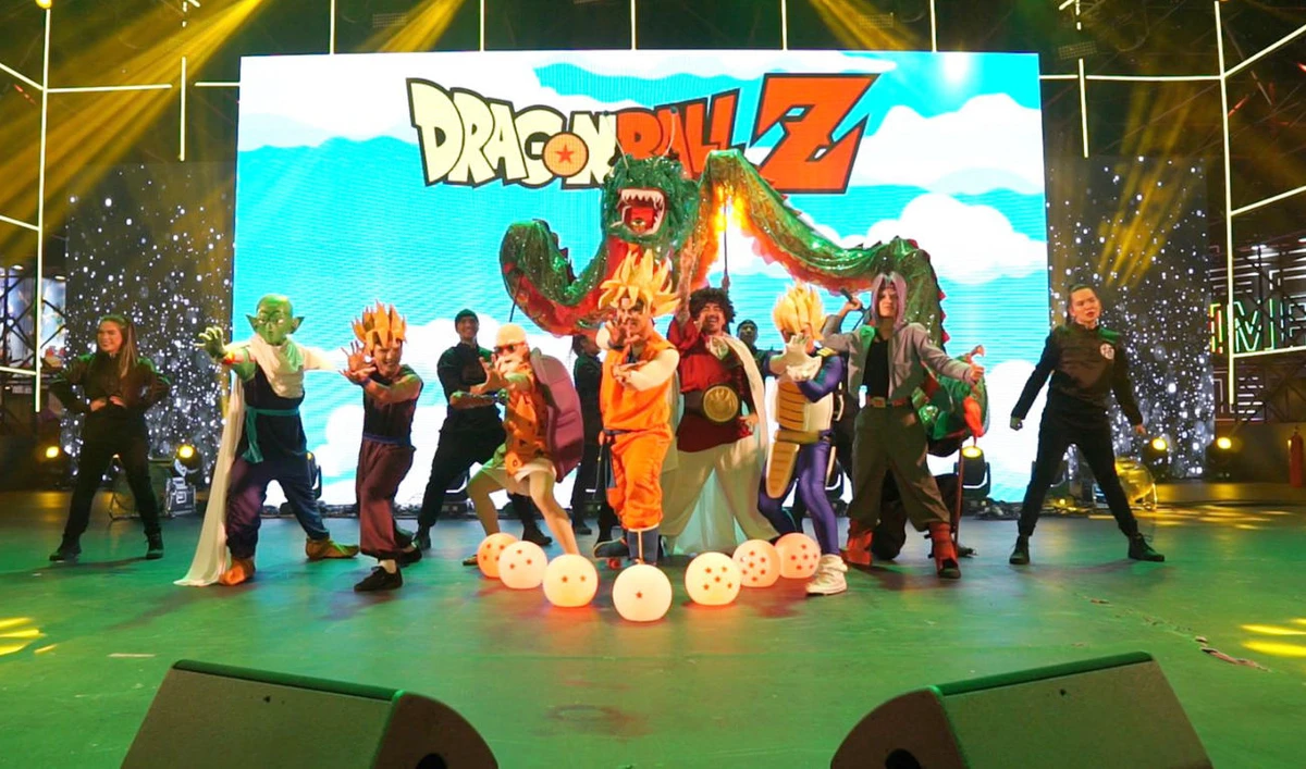 ‘Dragon Ball’ characters show off dance moves on Anime Village stage at City Walk in Jeddah