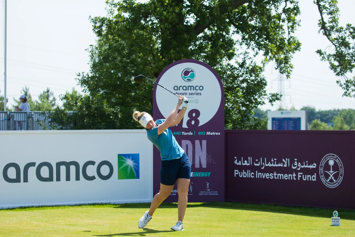 English ace Hayley Davis leads Aramco Team Series — London at Centurion Club