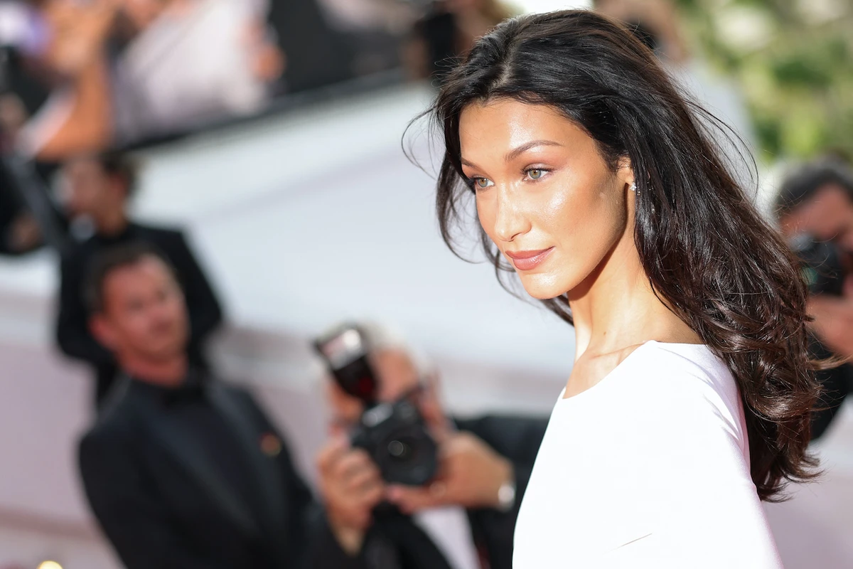 The model often shows her solidarity with Palestinians. (AFP)