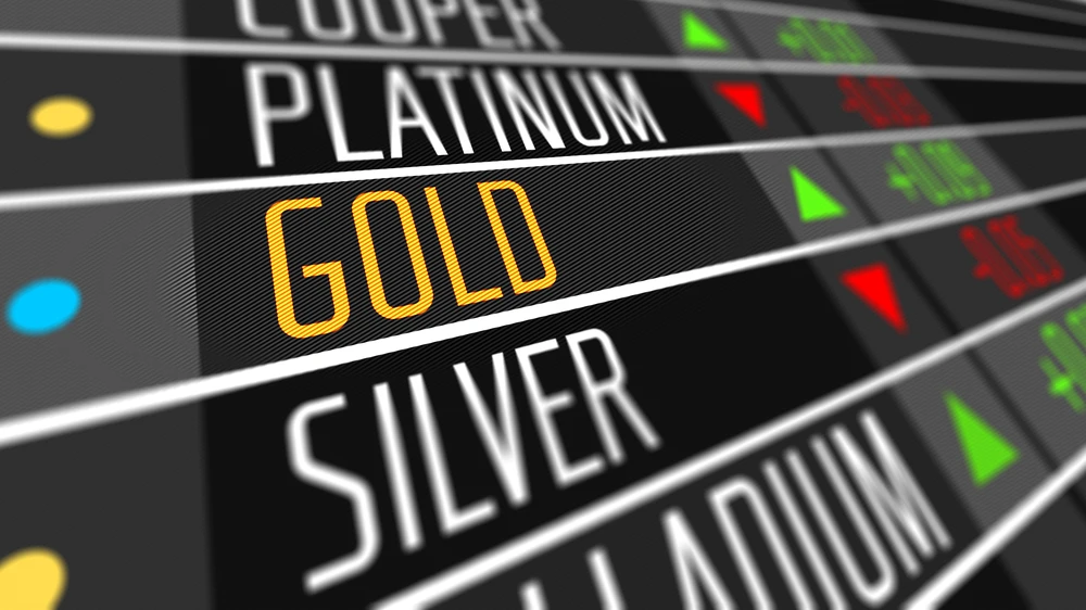 Spot gold is currently priced at $1,839.39 an ounce. (Shutterstock)