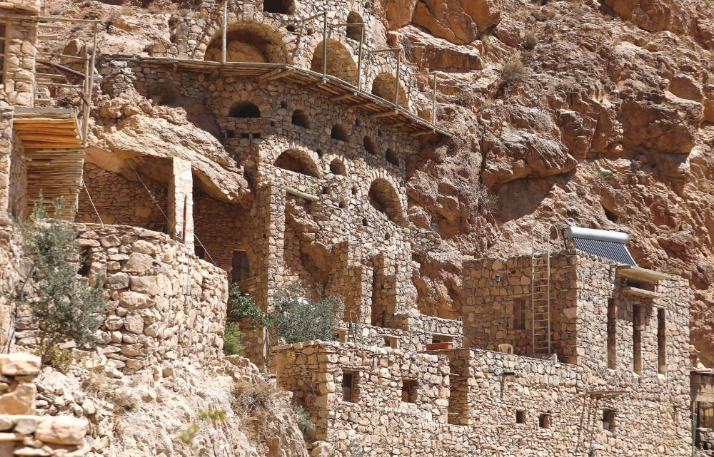 In 2010, 30,000 people visited St. Moses the Ethiopian, a 7th century monastery perched atop a rocky hill about 100 km north of Damascus. (AFP)