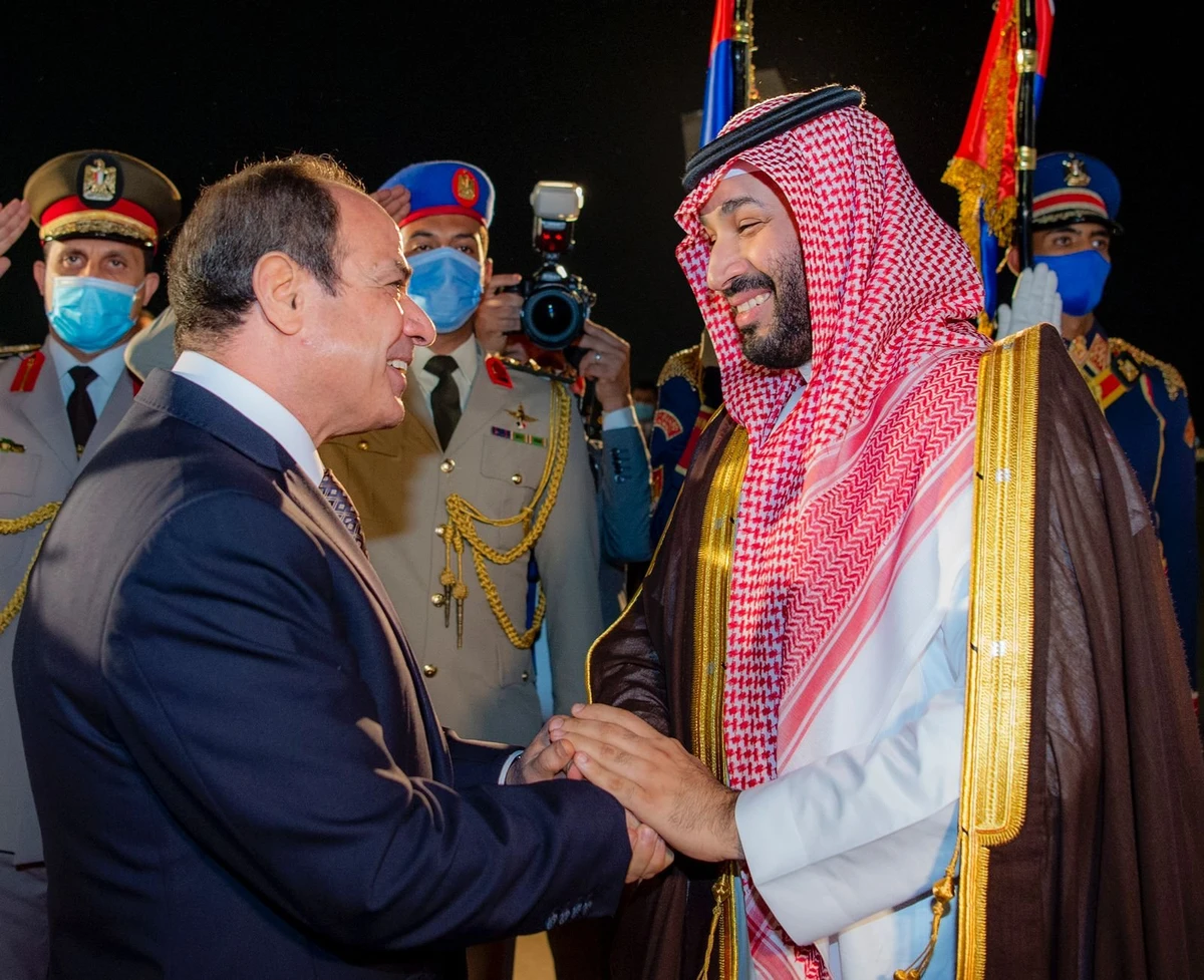 Saudi Crown Prince Mohammed bin Salman in Egypt on official visit