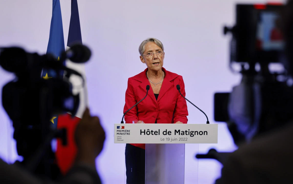 French Prime Minister Elisabeth Borne offered her resignation after the ruling party lost its majority in elections. (AP)
