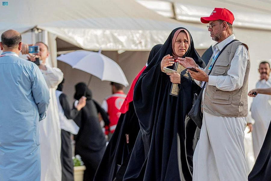 Third group of Iraqi Hajj pilgrims welcomed at Jadidat Arar land port