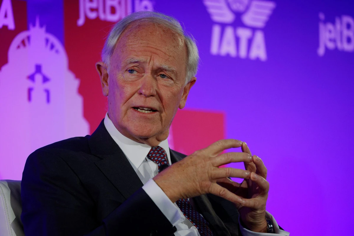 At the International Air Transport Association’s Annual General Meeting in Doha, Clark discussed COVID-19 and its repercussions. File