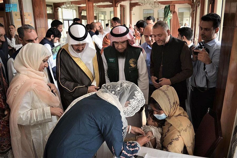 KSrelief launches a support project for severely malnourished children and pregnant and lactating women in Muzaffarabad, Pakistan on Wednesday. (SPA)
