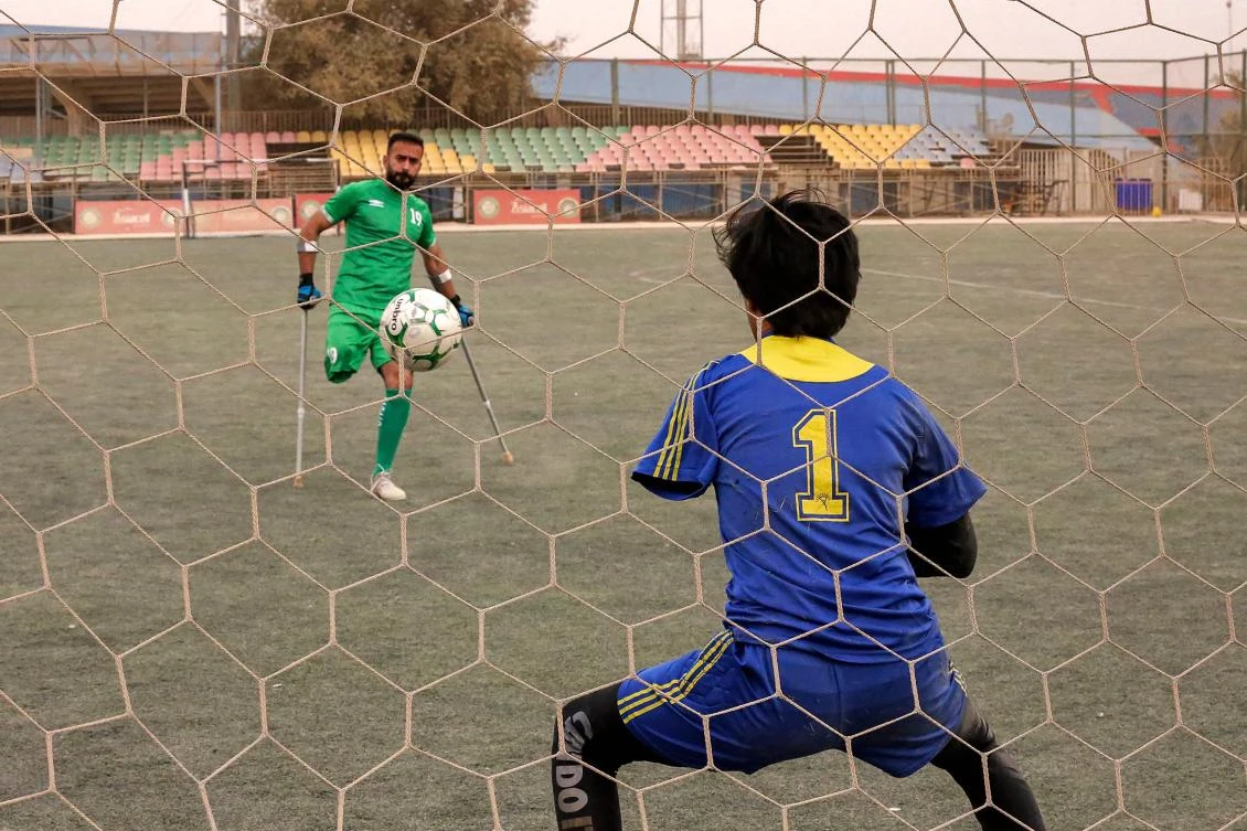 For Iraqi amputees football team, healing is the goal