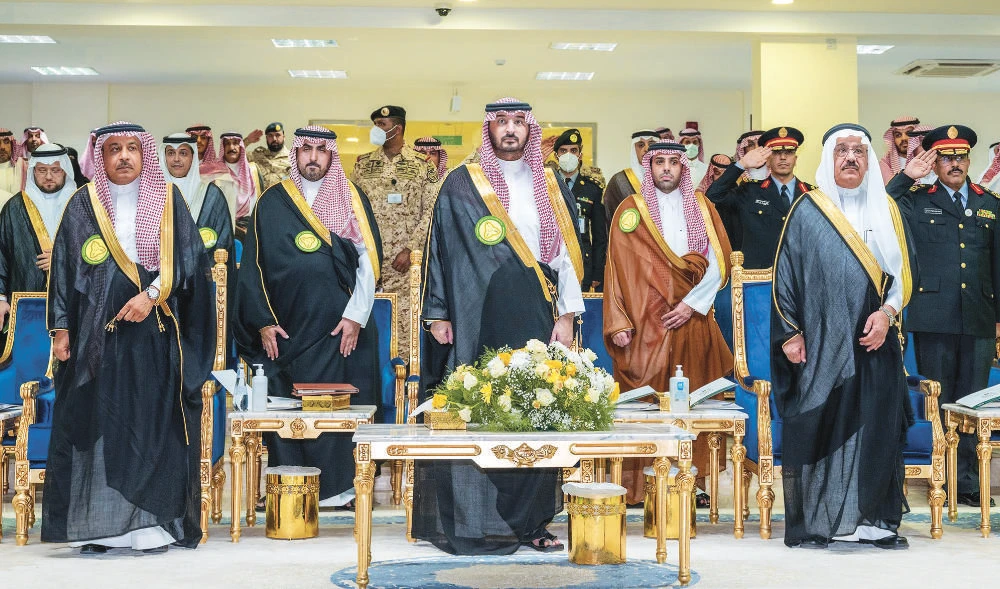 Saudi National Guard Minister Prince Abdullah bin Bandar attends King Saud bin Abdulaziz University for Health Sciences graduation ceremony. (SPA)