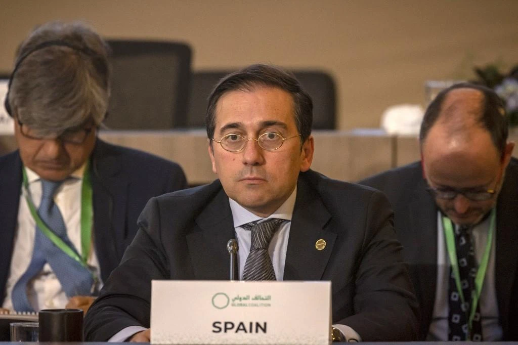 Spanish Foreign Minister Jose Manuel Albares has been pushing for NATO to broaden its scope to help deal with non-military threats. (AFP)