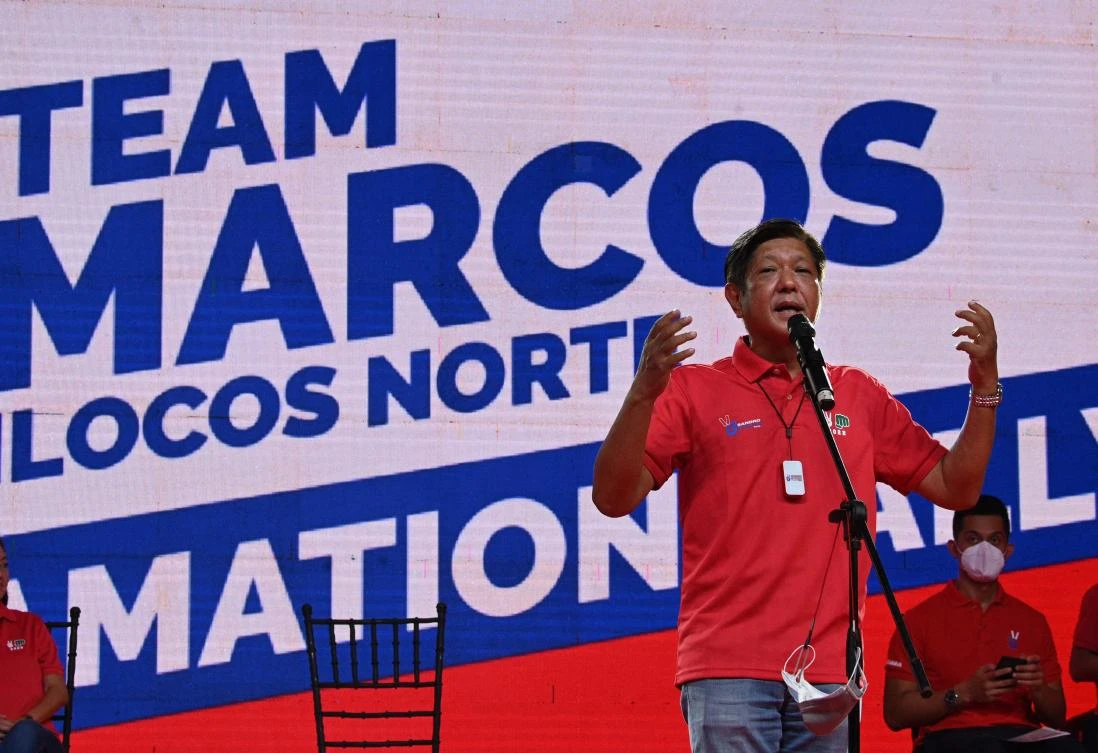 Ferdinand Marcos Jr has reached the end of a decades-long campaign to rehabilitate the family brand: the presidency. (AFP)