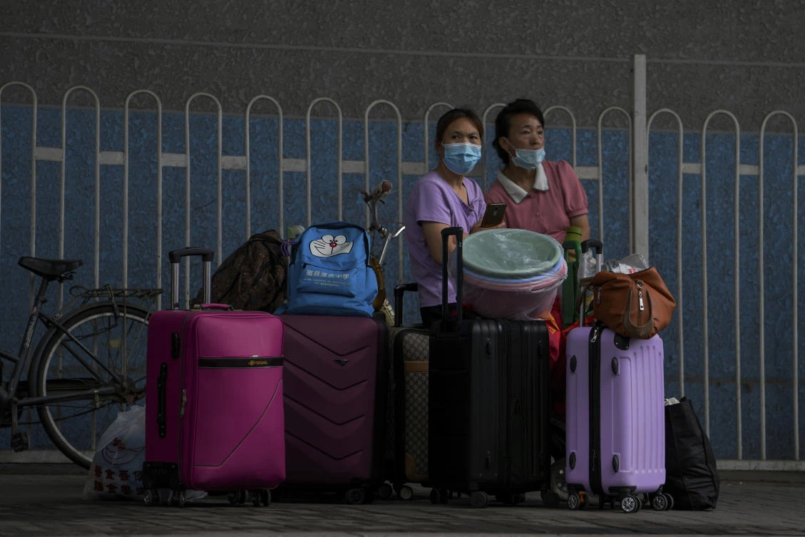 China's capital Beijing and Shanghai earlier reported no new local COVID-19 infections for first time in months. (AP)