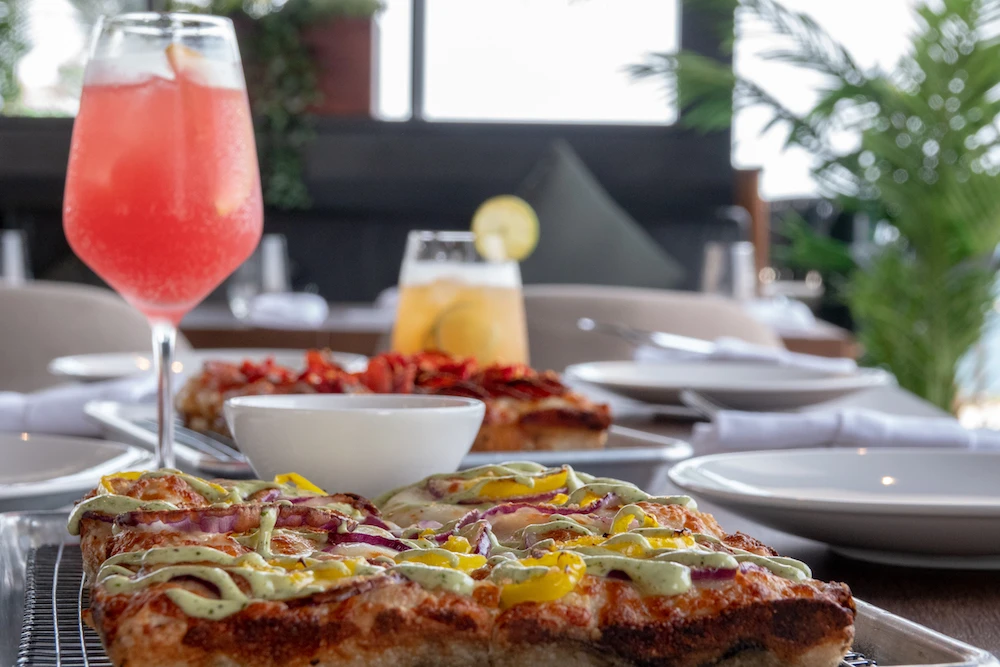 Square Pizza that is served at the Emmy's Squared Pizza. (AN Photo/Huda Bashatah)