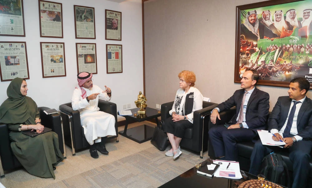 White House envoy for antisemitism Deborah Lipstadt conducts roundtable discussion at Arab News