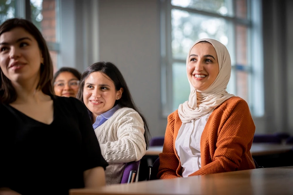 Coventry University students in a classroom. (Supplied)
